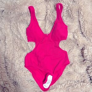 H&M pink Fushia Bathing Suit